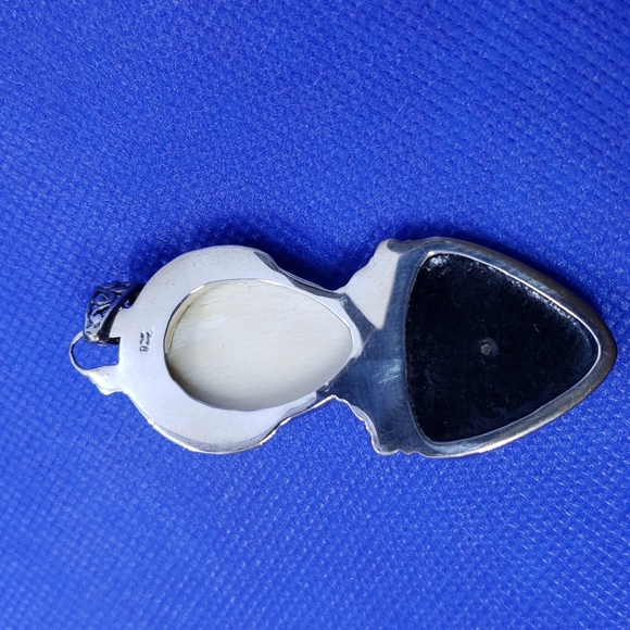 Goddess face sterling silver pendant - Picture 7 of 11